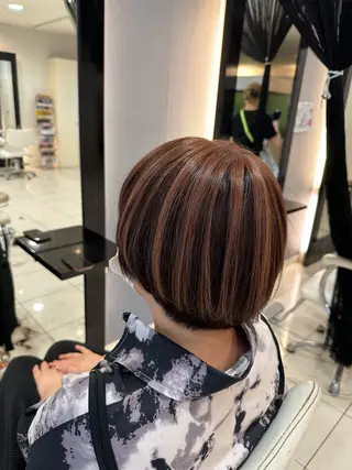 ミディアム カラー デザインカラー✨🦄 透明感カラー✨ヒカルのヘアスタイル