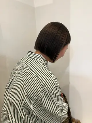 ショート カラー フクシママユ / 柔らかカラーのヘアスタイル