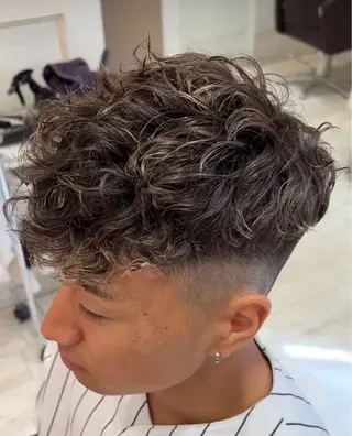 ショート パーマ メンズ 💈men's💈 satoru中目黒のヘアスタイル