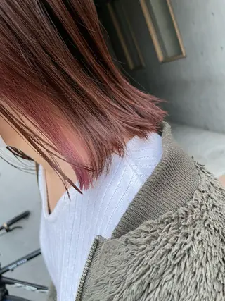 ミディアム カラー 通い続けられるサロン ママ美容師　明日香のヘアスタイル
