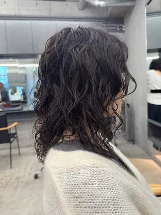 ミディアム パーマ 🌈前田 潤 /ショート/レイヤーのヘアスタイル