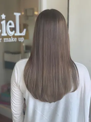 ロング カラー 限定1名撮影モデル 村中衣里のヘアスタイル