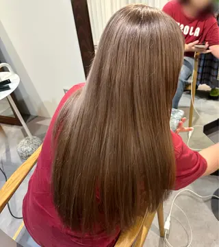 ロング カラー HANAME 原宿美容室のヘアスタイル