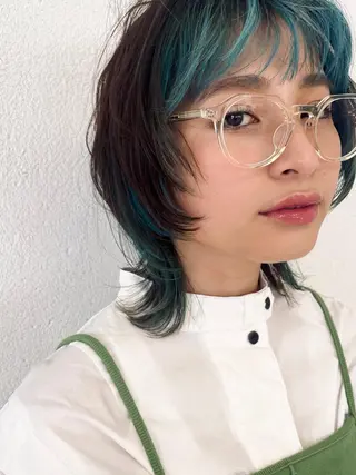 ミディアム カラー iizuka akiのヘアスタイル