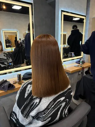 ミディアム カラー 神谷勇太/ 札幌透明感カラー特化のヘアスタイル