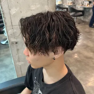 ショート カラー パーマ ヘアアレンジ メンズ キッズ 🥣大人っぽ韓国 スタイル🥣アヤノのヘアスタイル