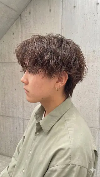 パーマ メンズ 🌀メンズパーマ🌀 カット💇こうせいのヘアスタイル