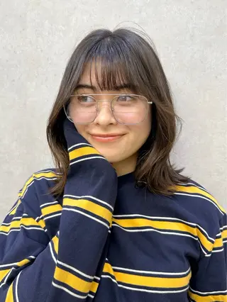 ミディアム 🫧透明感🫧 上岡夕理香のヘアスタイル