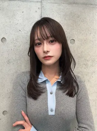 ミディアム カラー 🌫️大人韓国ヘア 🌫️naoyaのヘアスタイル