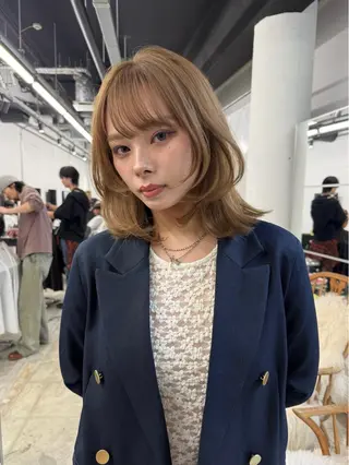 ミディアム カラー Pia hair Design Yakuin所属・松尾太樹 【pia】福岡美容室のヘアスタイル