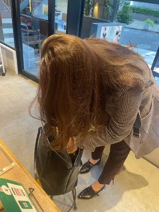 ロング 暖色カラー🤎Red Neo meiのヘアスタイル