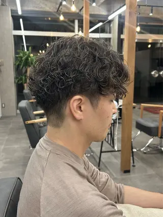 ショート パーマ メンズ いちか🤍 COQU千葉のヘアスタイル