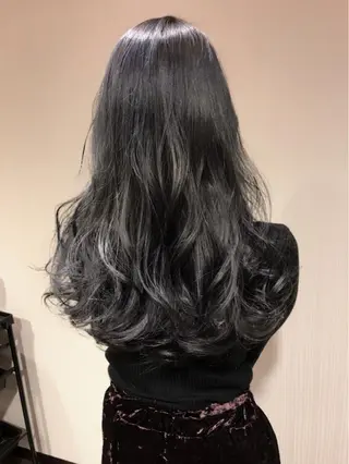 ロング カラー パーマ 【mokuオーナー】 ちはるのヘアスタイル