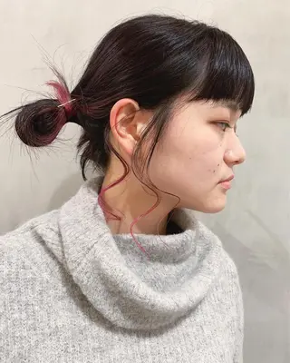 ミディアム カラー ヘアアレンジ 優作 〜圧倒的信頼〜のヘアスタイル