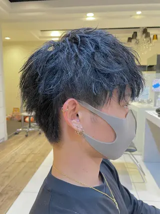 メンズ 髪質改善×白髪ぼかし 美容師✂️武澤龍賀のヘアスタイル