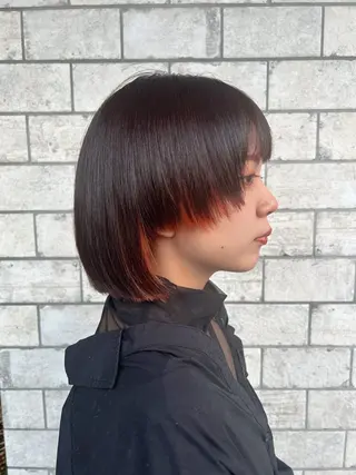 ミディアム カラー 村松 美月のヘアスタイル