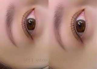 マツエク・マツパ アイブロウ 981 aska｜ マツパ×エクステのマツエク・マツパデザイン