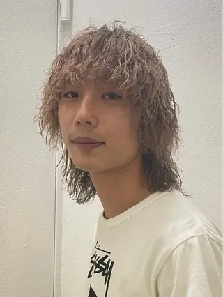 パーマ メンズ メンズカット パーマ[佐橋]のヘアスタイル