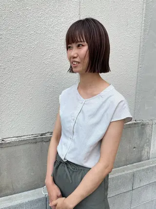 ミディアム さの あやねのヘアスタイル