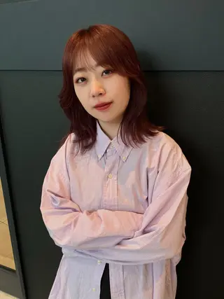 ミディアム カラー mai / linoah˚✧のヘアスタイル