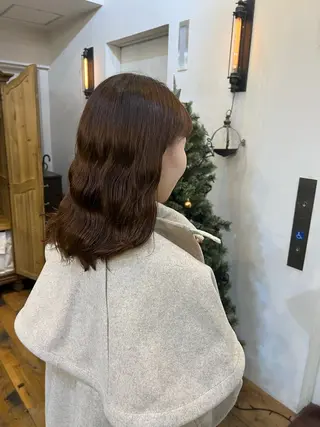 ミディアム パーマ 【Belle】 MIYUKO🤎のヘアスタイル