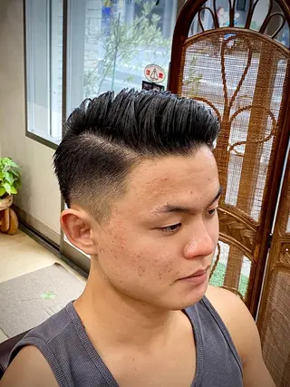 ショート メンズ 浅見 天翔のヘアスタイル