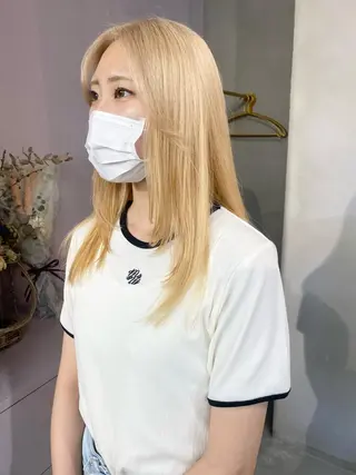 ロング カラー 前橋 姫奈のヘアスタイル