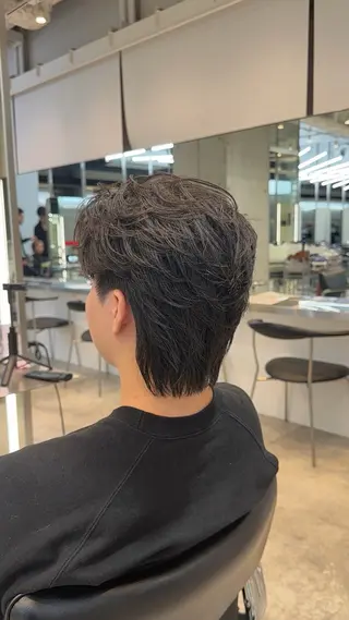 ショート カラー パーマ メンズ fifth 菅崎愛斗のヘアスタイル