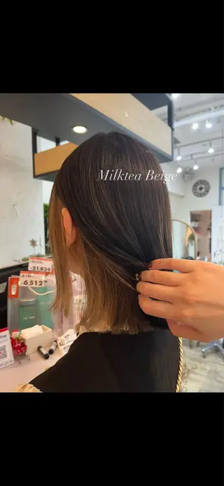 ミディアム カラー 🫧透ける艶髪🫧/ 🎀yukako🎀のヘアスタイル