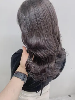 セミロング カラー ⛄️冬の透明感 カラー⛄️大西のヘアスタイル