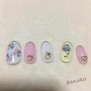 ネイル お絵描きネイル Hanakoのネイルデザイン