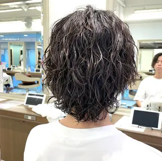 ショート パーマ メンズ 【メンズ特化】 池田大成✂︎のヘアスタイル