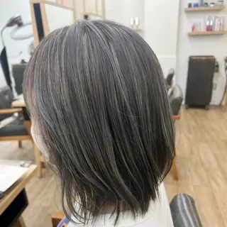 ミディアム カラー パーマ/ハイライト 💙鶴岡　愛💙のヘアスタイル