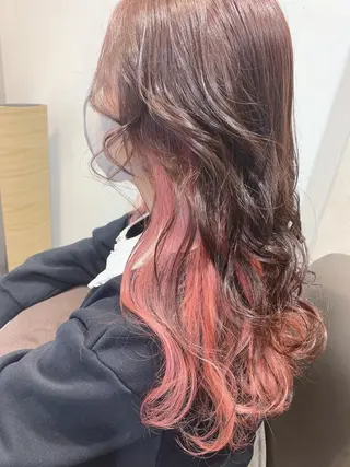 セミロング カラー 🌿earth亀有店 【緑髪のノブ】🌿のヘアスタイル