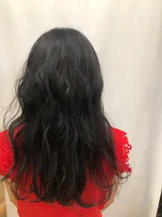 ロング カラー パーマ ヘアアレンジ 暖色ボブ 🍊rikakoのヘアスタイル