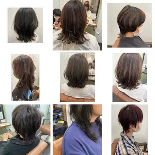 ショート カラー パーマ ヘアアレンジ メンズ キッズ ネイル マツエク・マツパ 久木原 ゆりのヘアスタイル