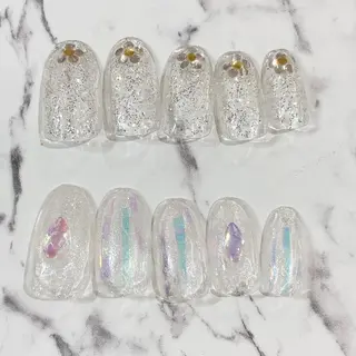 ミディアム カラー パーマ ヘアアレンジ メンズ キッズ ネイル マツエク・マツパ アイブロウ Salon Kのネイルデザイン