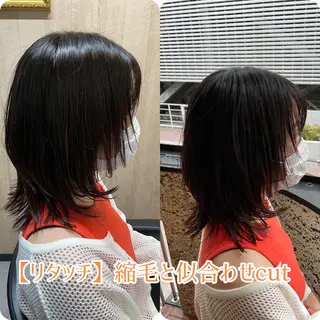 ミディアム 断られる髪に答えを ♣️井上秀樹♠️のヘアスタイル