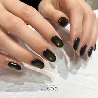 ネイル soa.Aika 自爪育成のネイルデザイン