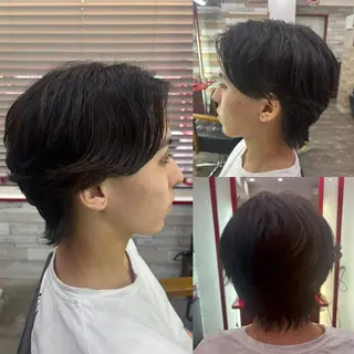 ミディアム パーマ メンズ 看板犬がお出迎え◎ 初めてでも安心◎のヘアスタイル