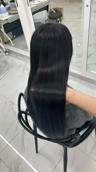 ロング オリーブ/赤み消し 透明感/Akaneのヘアスタイル