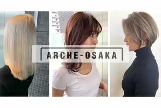 ミディアム カラー 髪質改善サロン 心斎橋ARCHEのヘアスタイル