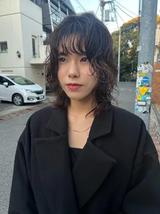 ミディアム パーマ 🪐ナチュラルモード ヘア🪐honokaのヘアスタイル