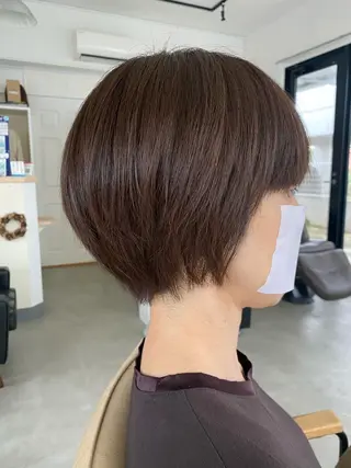 ショート カラー 林 梓のヘアスタイル