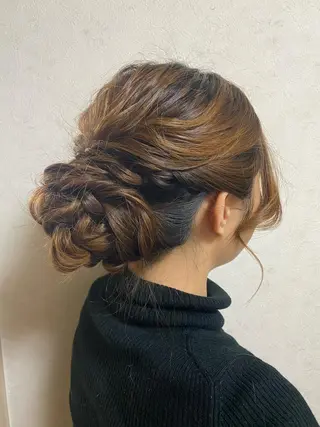 ロング ヘアアレンジ 💫お呼ばれヘア💫 men's✨ともえ✨のヘアスタイル