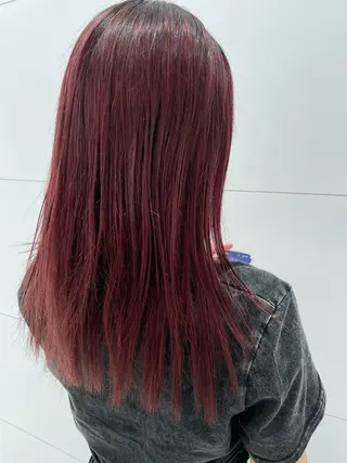 セミロング カラー 古屋 樹のヘアスタイル