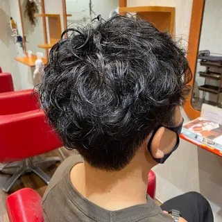パーマ メンズ 木宮 美緒のヘアスタイル