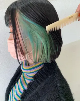 ショート カラー hub hair レイヤー/透明感のヘアスタイル