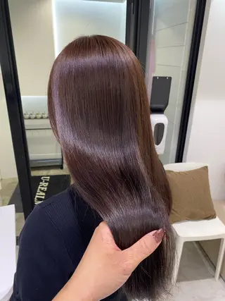ロング カラー 似合わせレイヤー/ 縮毛矯正🎀minaのヘアスタイル