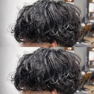 ミディアム パーマ メンズ Koki/ メンズヘア特化のヘアスタイル